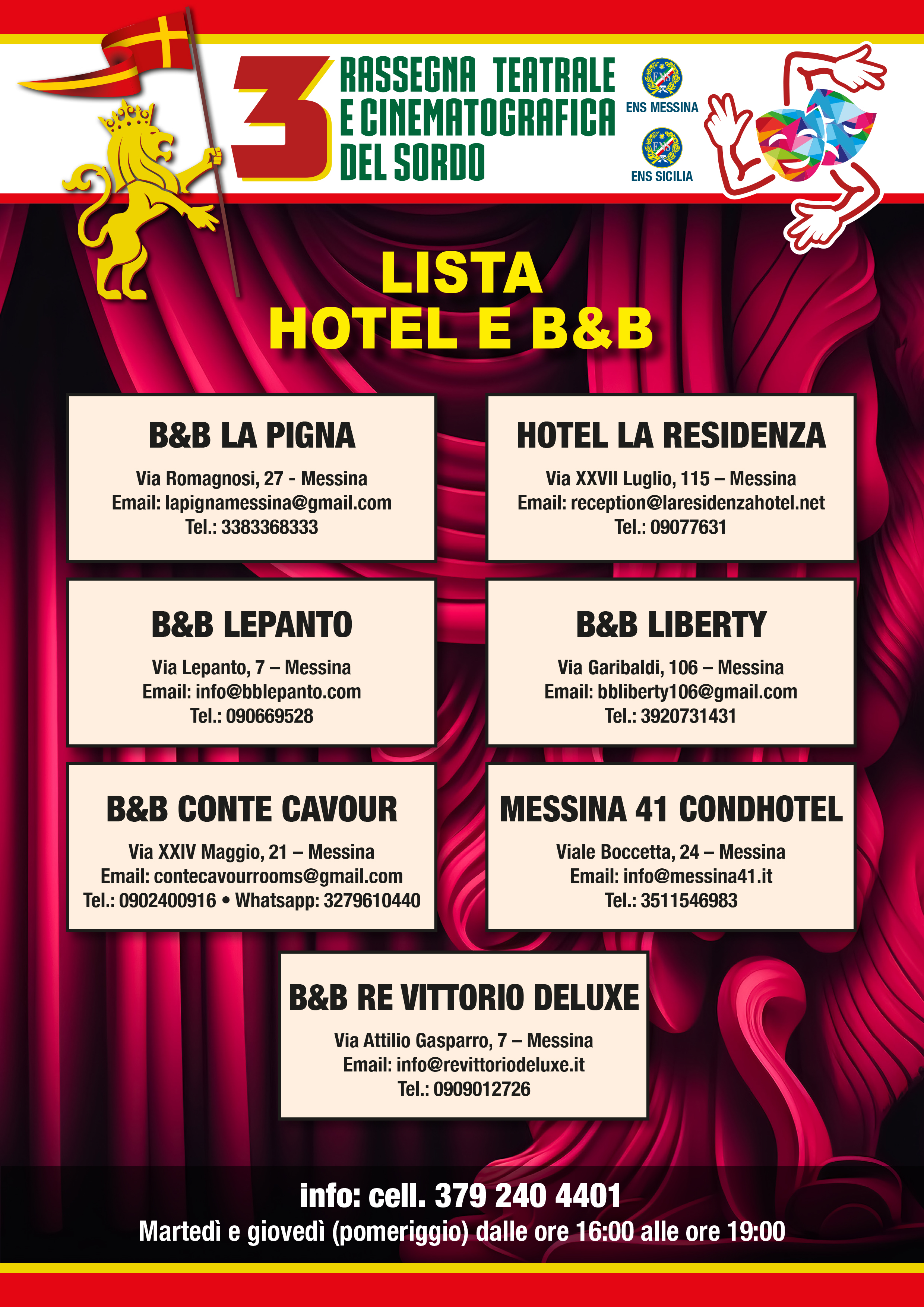 LISTA BB e HOTE per 3 Rassegna 2025 1 copy